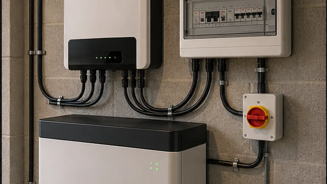 Illustrative battery storage installation work in Brechin