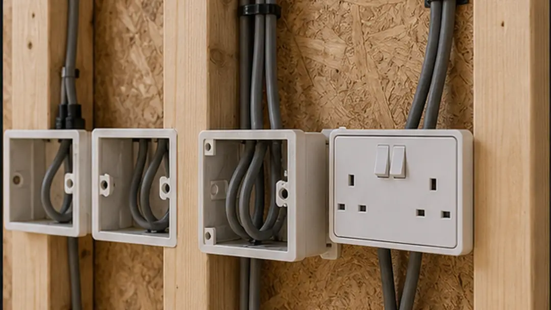 Illustrative extension wiring work in Brechin