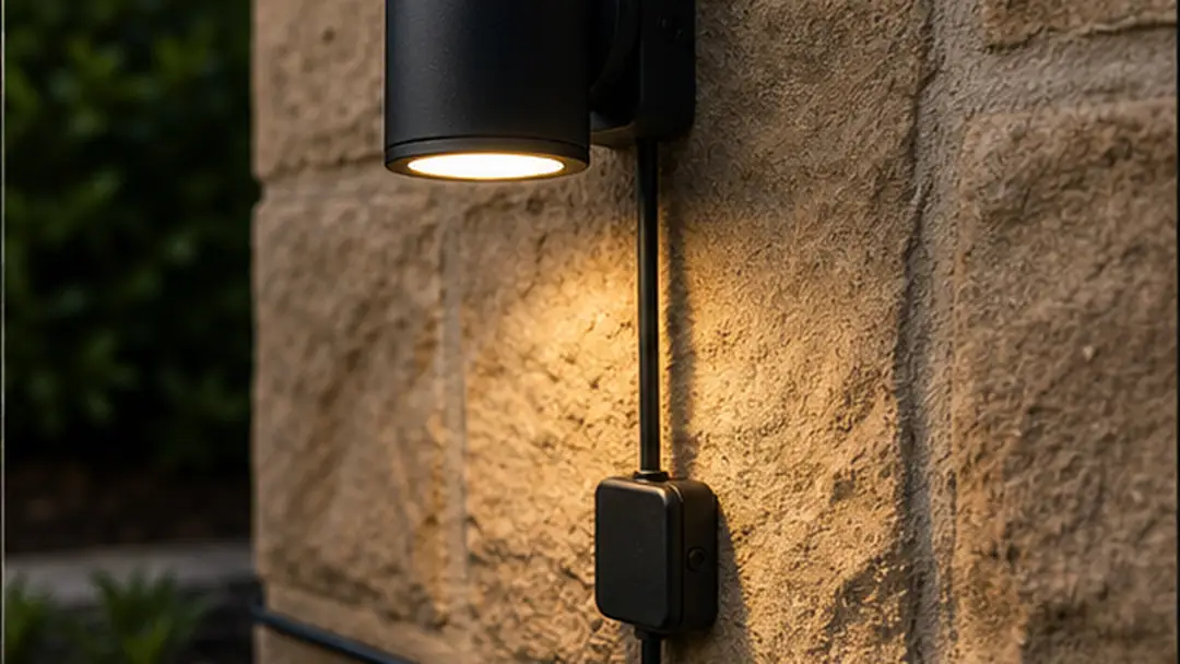 Illustrative garden lighting installation work in Brechin